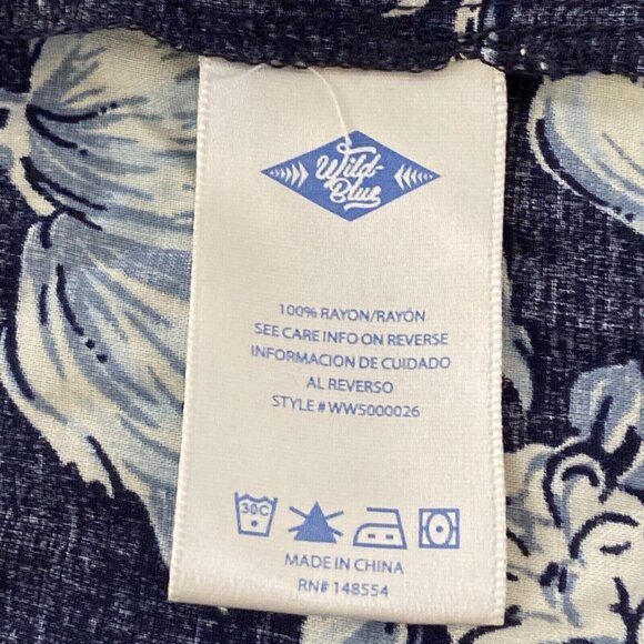 Wild Blue Sadie Robertson Womens Floral Button Front Babydoll Dress V Neck Cap S - Picture 4 of 6